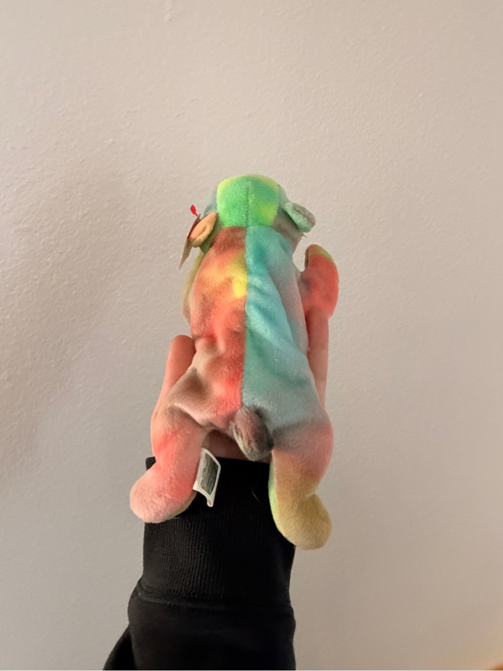 Tie-Dye Rainbow Plush Puppy Stuffed Animal - Multicolor